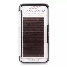 Rzęsy brązowe Volume Dark Brown D 0.07 9 mm Lena Lashes Professional