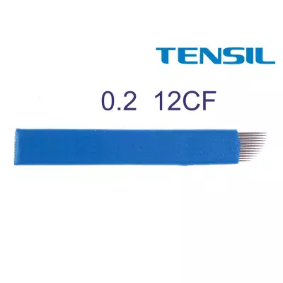 Tensil Piórko 0,20 12CF niebieskie do pena do microbladingu