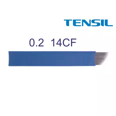 Tensil Piórko 0,20 14CF niebieskie do pena do microbladingu