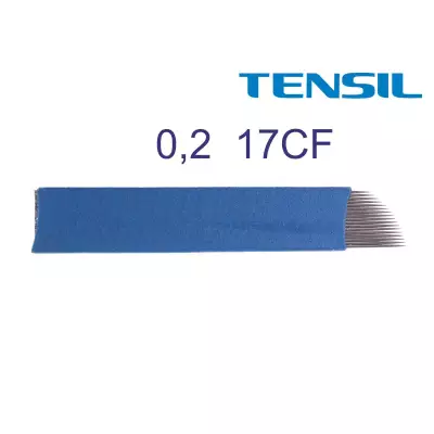 Tensil Piórko 0,20 17CF niebieskie do pena do microbladingu