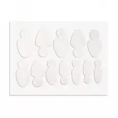 12 szt Boska Nails Silicone dual forms Oval Short