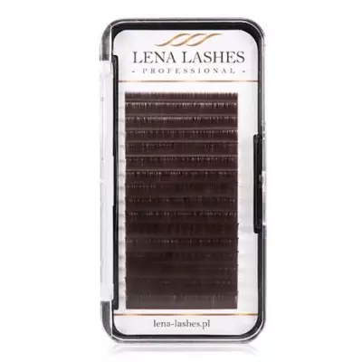 Rzęsy brązowe Volume Dark Brown C 0.07 8 mm Lena Lashes Professional