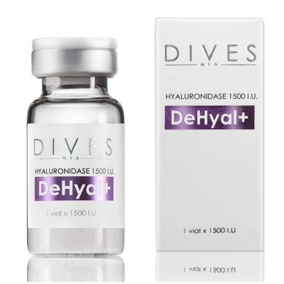 Dives MED DeHyal+ Hialuronidaza 1 x 10 ml Liofilizowana hialuronidaza w proszku