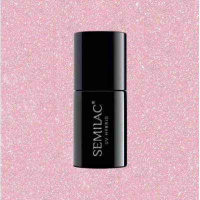 Semilac Extend 5 in 1 Lakier hybrydowy 805 Glitter Dirty Nude Rose 7ml