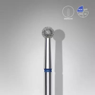 Staleks Frez diamentowy kulka 3,5mm Niebieski