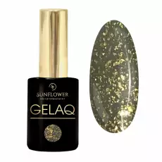 Sun Flower Lakier hybrydowy nawierzchniowy Gelaq Gold Flake Effect Black 085 9g