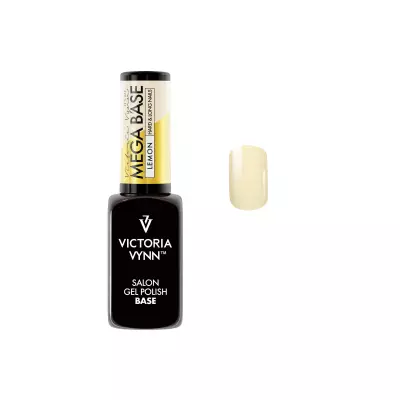 Victoria Vynn Mega Base Lemon Hard & Long Nails 8ml Baza do lakierów hybrydowych pastelowa żółta