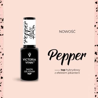 Victoria Vynn Gel Polish Top No Wipe Matt Pepper