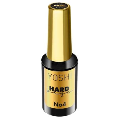 Yoshi Hard Base No. 4 10ml Baza do lakierów hybrydowych różowa z kolorową drobiną