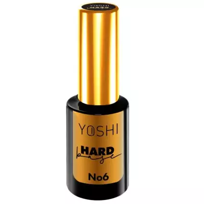 Yoshi Hard Base No. 6 10ml Baza do lakierów hybrydowych biała z niebieską drobiną