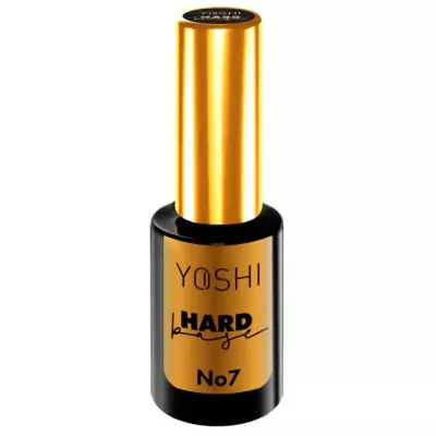 Yoshi Hard Base No. 7 10ml Baza do lakierów hybrydowych biała ze srebrną drobiną