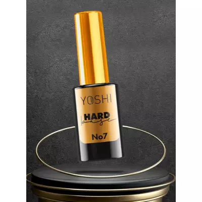 Yoshi Hard Base No. 7 10ml Baza do lakierów hybrydowych biała ze srebrną drobiną
