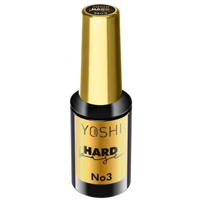 Yoshi Hard Base No. 3 10ml Baza do lakierów hybrydowych różowa ze srebrną drobiną