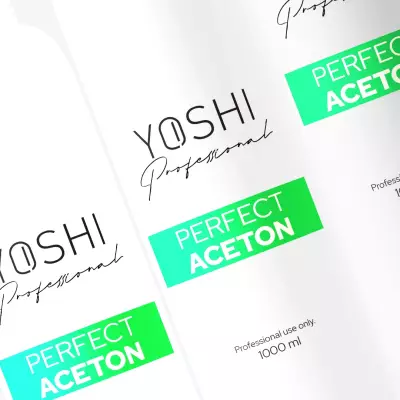Yoshi Perfect Aceton 1000ml Aceton do usuwania manicure hybrydowego