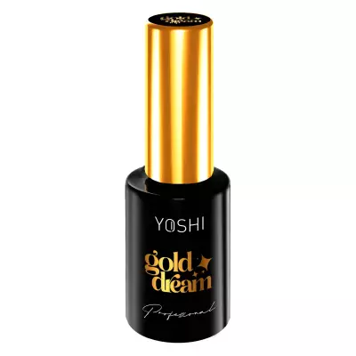Yoshi Top Gold Dream 10ml Top do lakierów hybrydowych z drobinkami