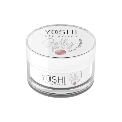 Yoshi Żel budujący Jelly Pro Gel UV/Led Cover Light Beige 15ml Delikatnie beżowy