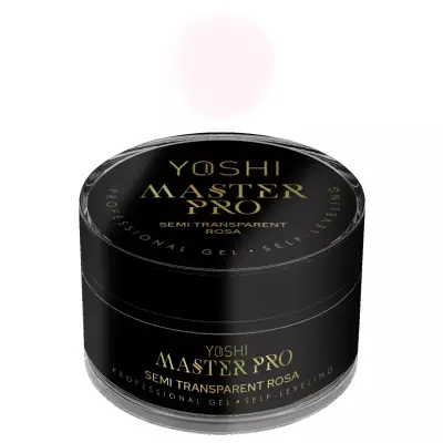 Yoshi Żel budujący Master Pro Gel UV/Led Semi Transparent Rose 50ml Przeźroczysto- różowy