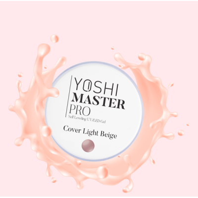 Yoshi Żel budujący Master Pro Gel UV/Led Cover Light Beige 50ml Delikatnie beżowy