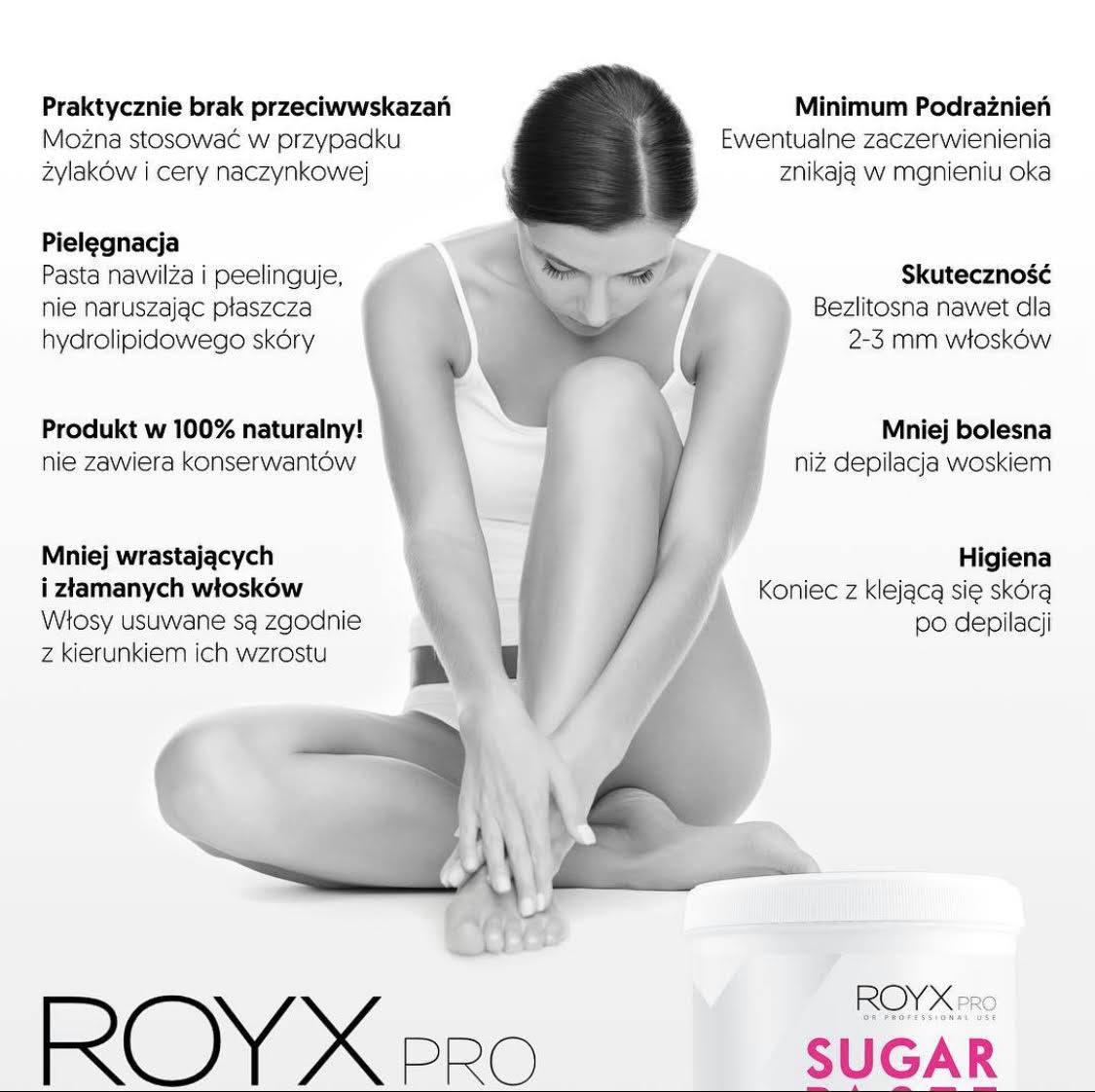Royx Pro depilacja pastą cukrową
