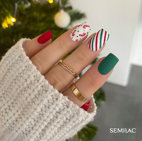 Semilac, świąteczny manicure