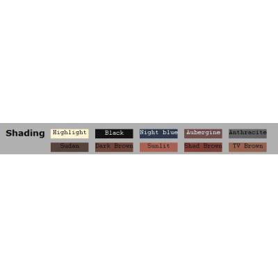 Kryolan Paleta cieni 10 kolorów Shanding Matt 25g